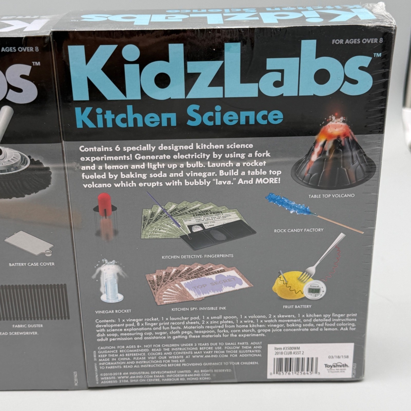 4M KidzLabs Set of 3 Kitchen Science, Smart Cleaner & Spider Robot Science Kits
