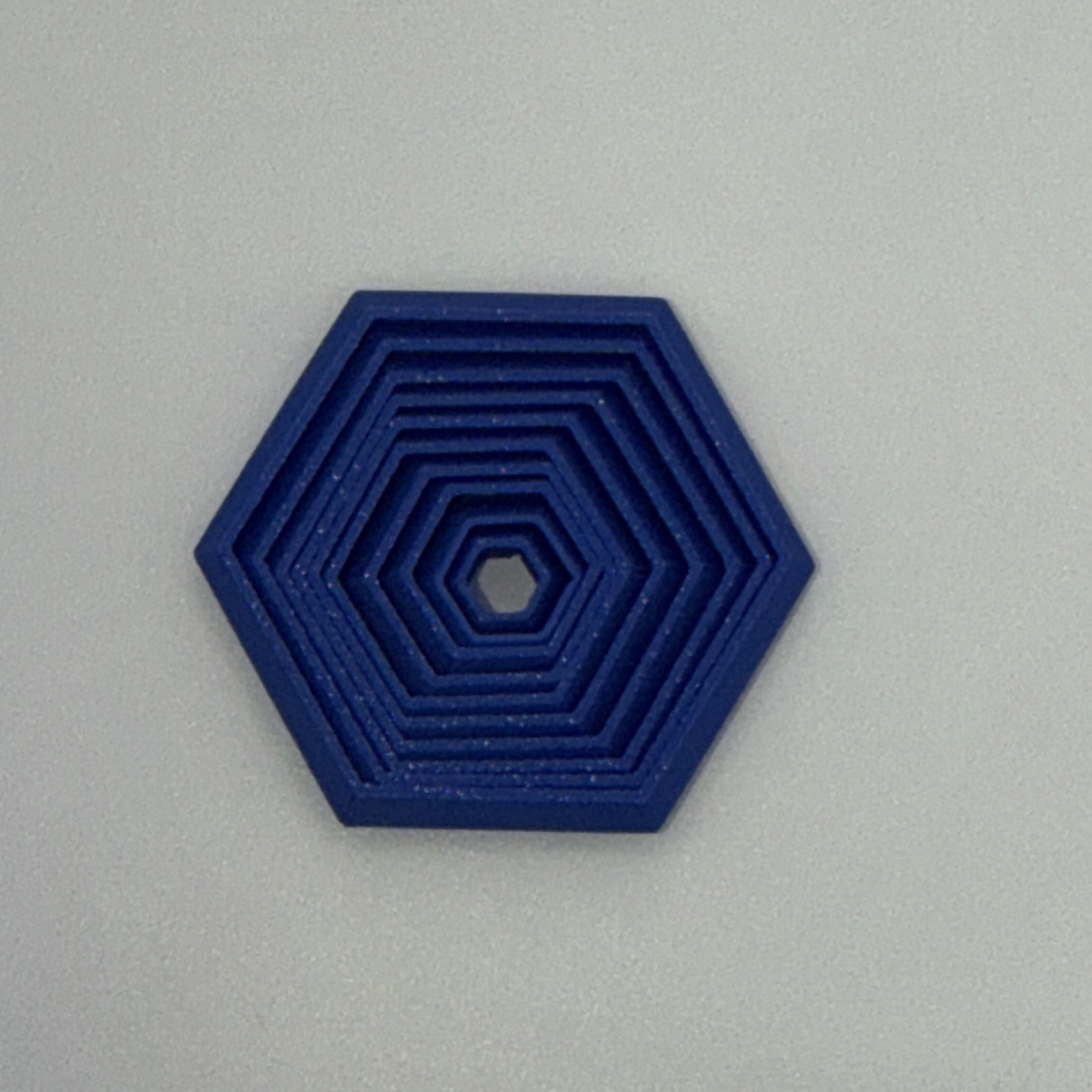 Blue Hexagonal Tactile Sensory Toy Fidget Object for Ages 8-11 12-16 17 & Up