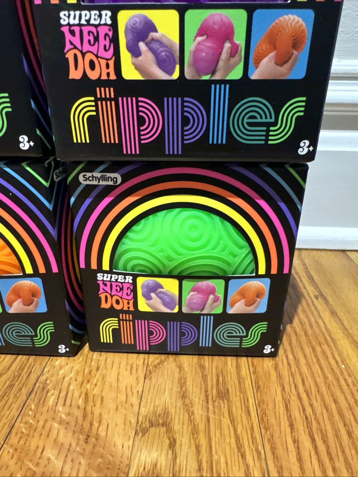 Set of 4 – Schylling Super NeeDoh Ripples XL Giant Sensory Squishy NEW HOT ITEM