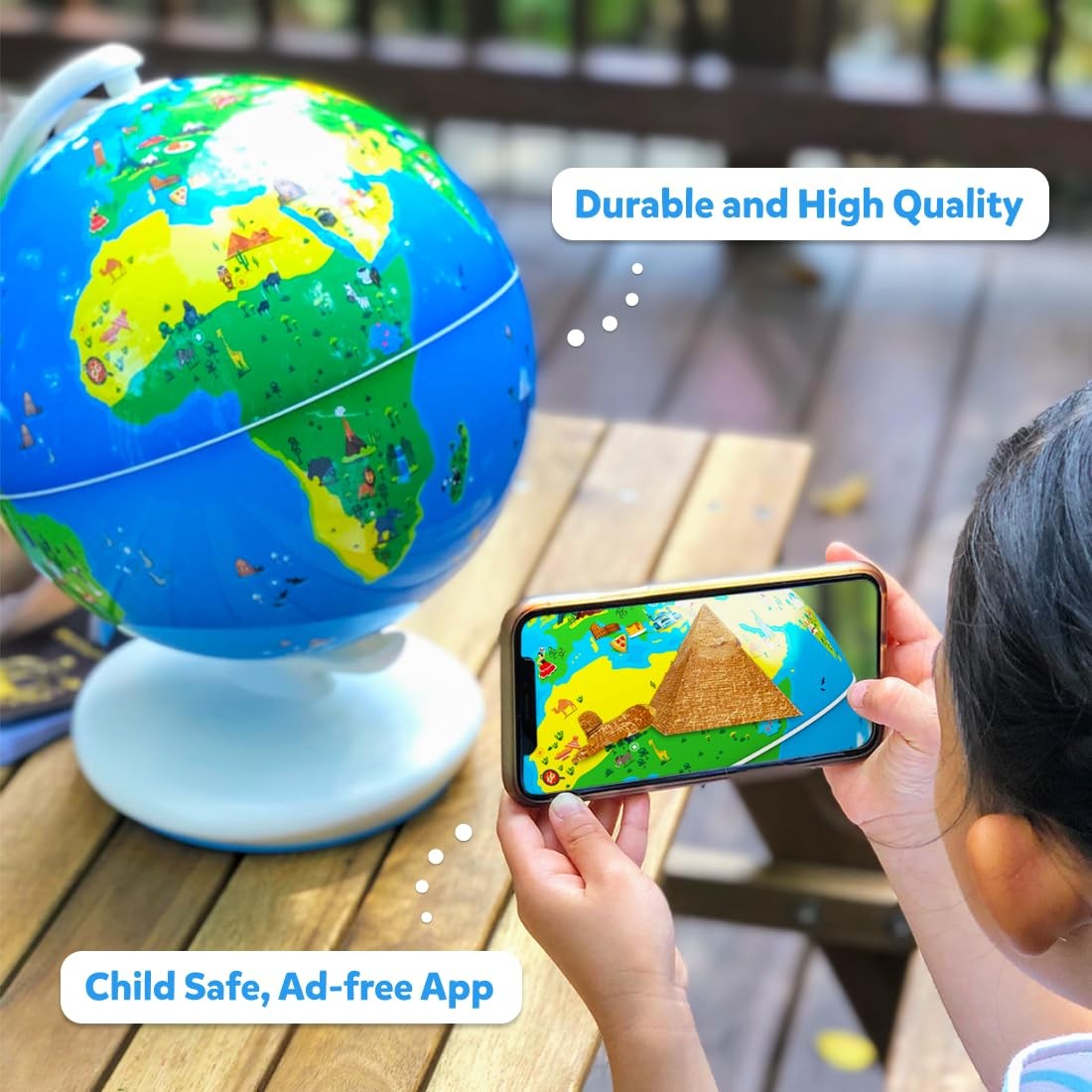 Interactive Kids Globe Orboot Earth 1000+ Facts Animals Places Shifu014 Learning