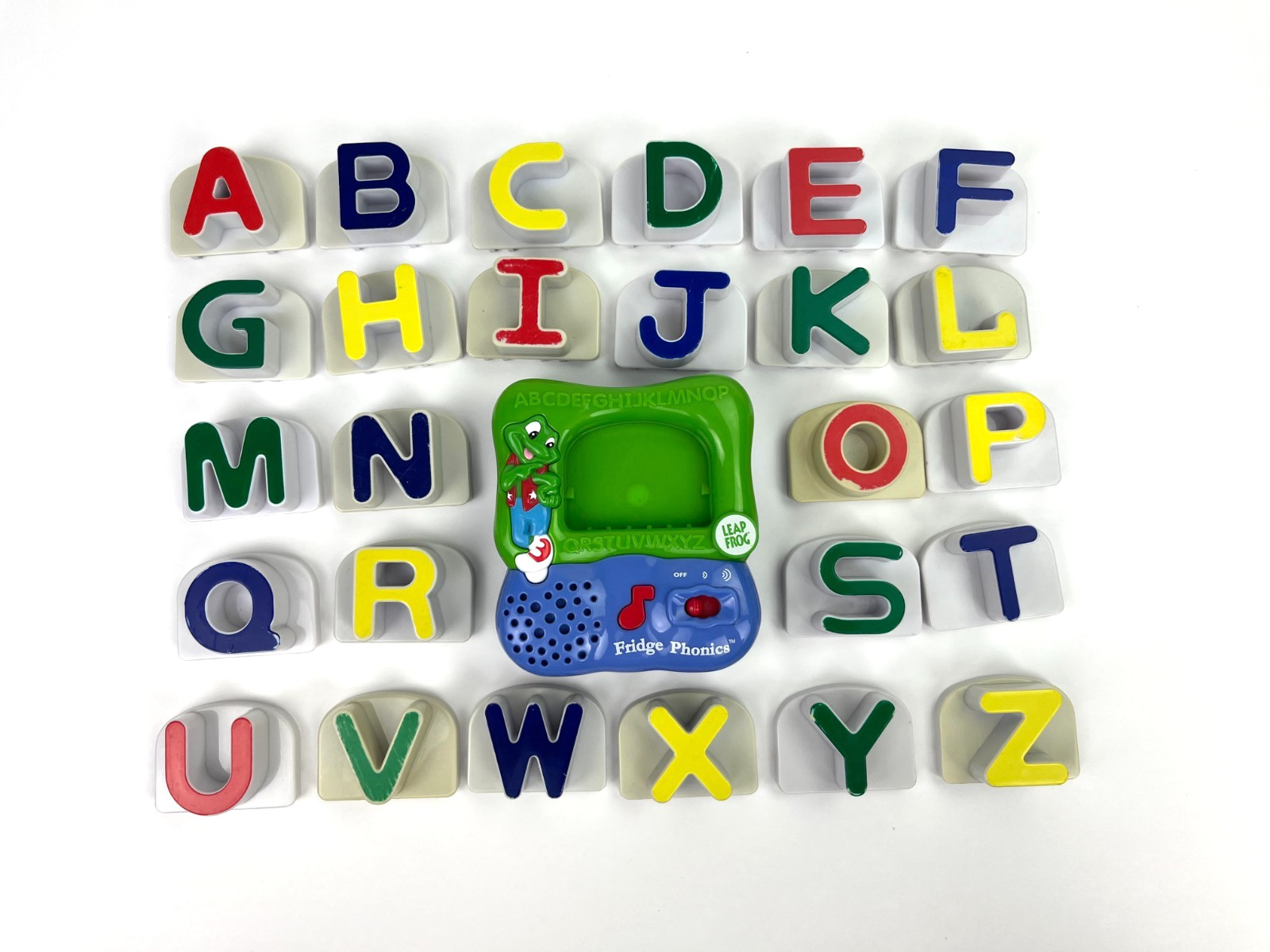 LeapFrog Fridge Phonics 2002 26 Letters A-Z Magnetic Alphabet Toy Tested