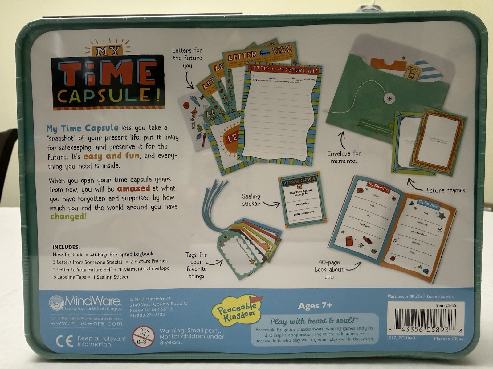 Peaceable Kingdom My Time Capsule Tin Kit – Keepsake For My Future Self – NEW