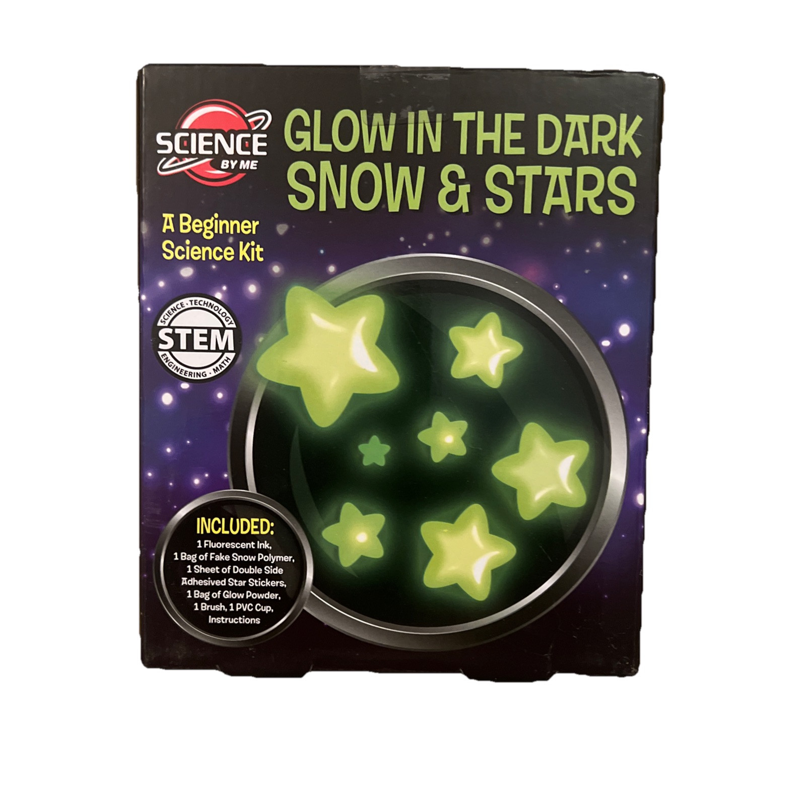 STEM Glow In The Dark Snow and Stars | Science By Me | Creative Kids Kit
