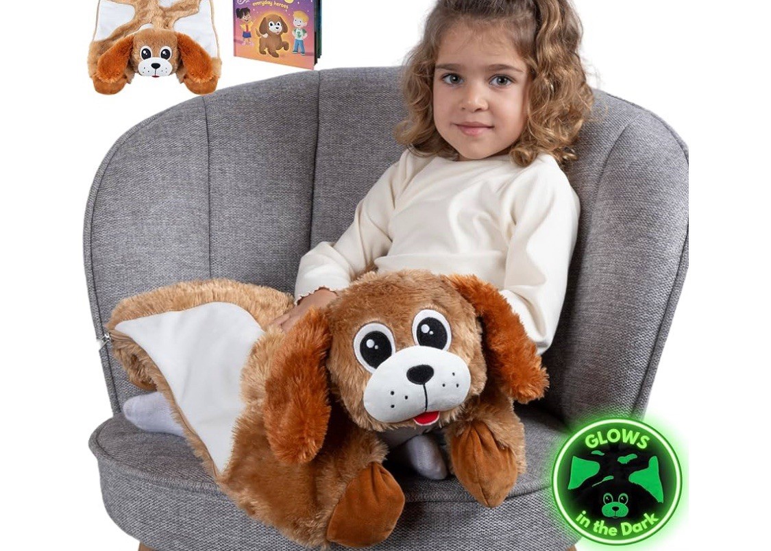 Glow in The Dark Weighted Lap Pad, Weighted Hugging Stuffed Animal, Sensory #20