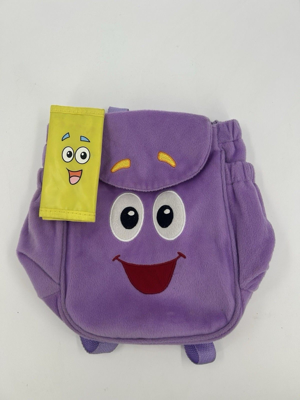 Nickelodeon Purple Dora The Explorer Mr. Face Plush 10″ Backpack Tote Mr. Map