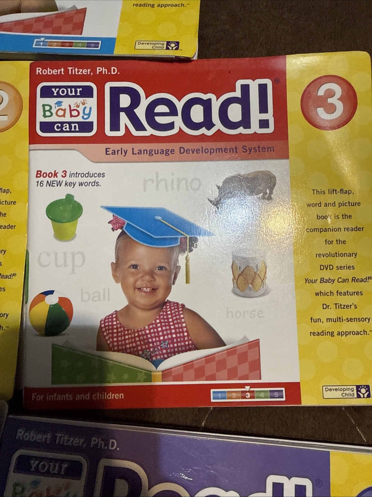 5 Your Baby Can Read Books by Robert Titzer Early Language Development System