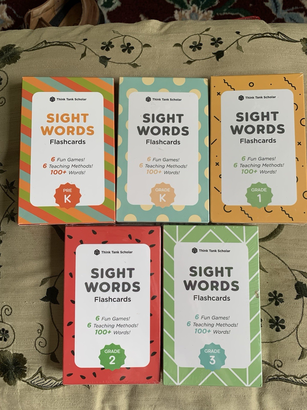 5 Think Tank Scholar Flash Cards Sets Grades PreK To Grade 3 COMPLETE