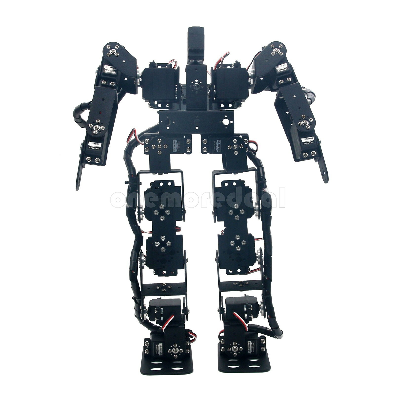 Biped Robotic Educational Humanoid Robot Kit 17DOF Servo Bracket Ball Bearing US