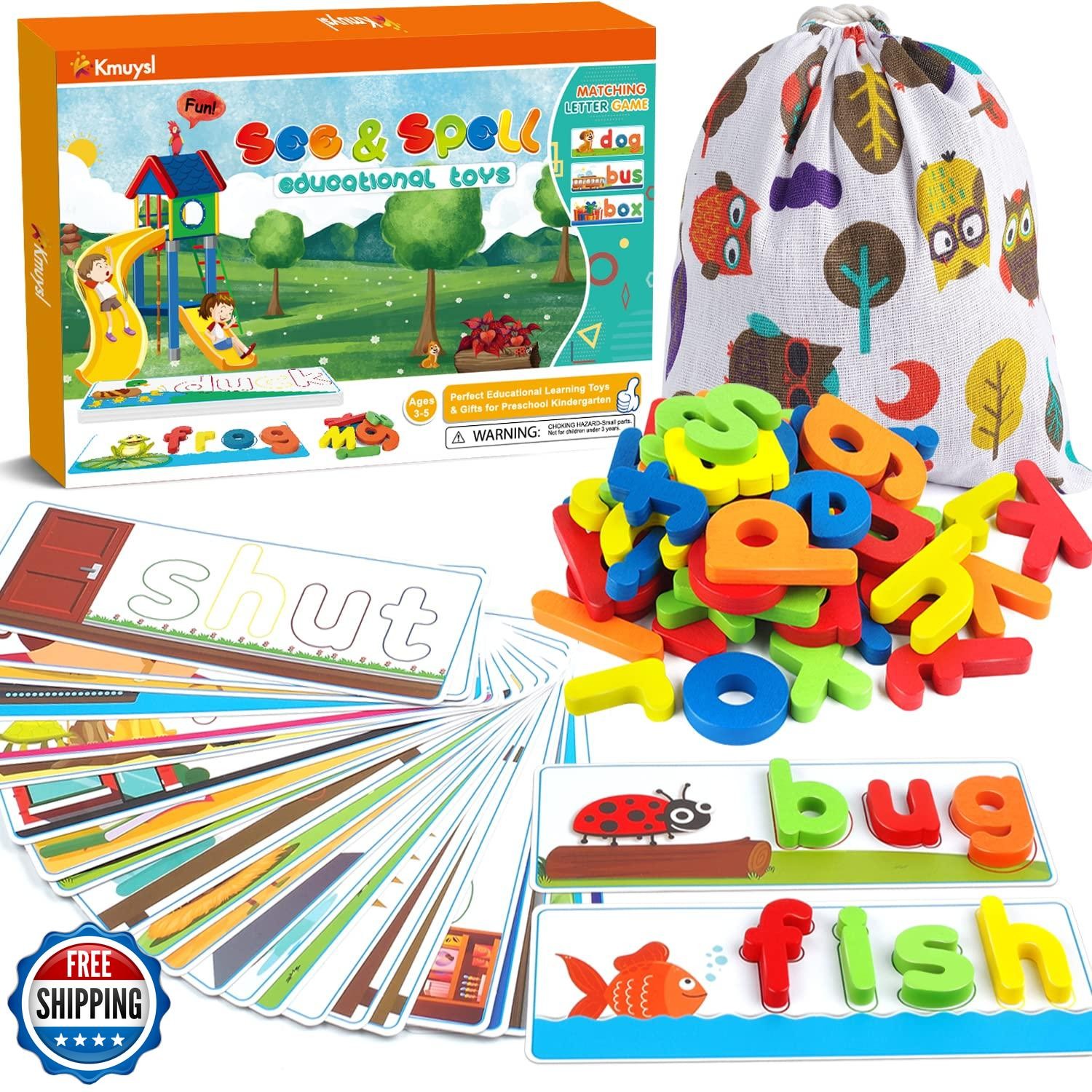 KMUYSL Learning Toys for 3 4 5 6 Years Old Boys and Girls – See a