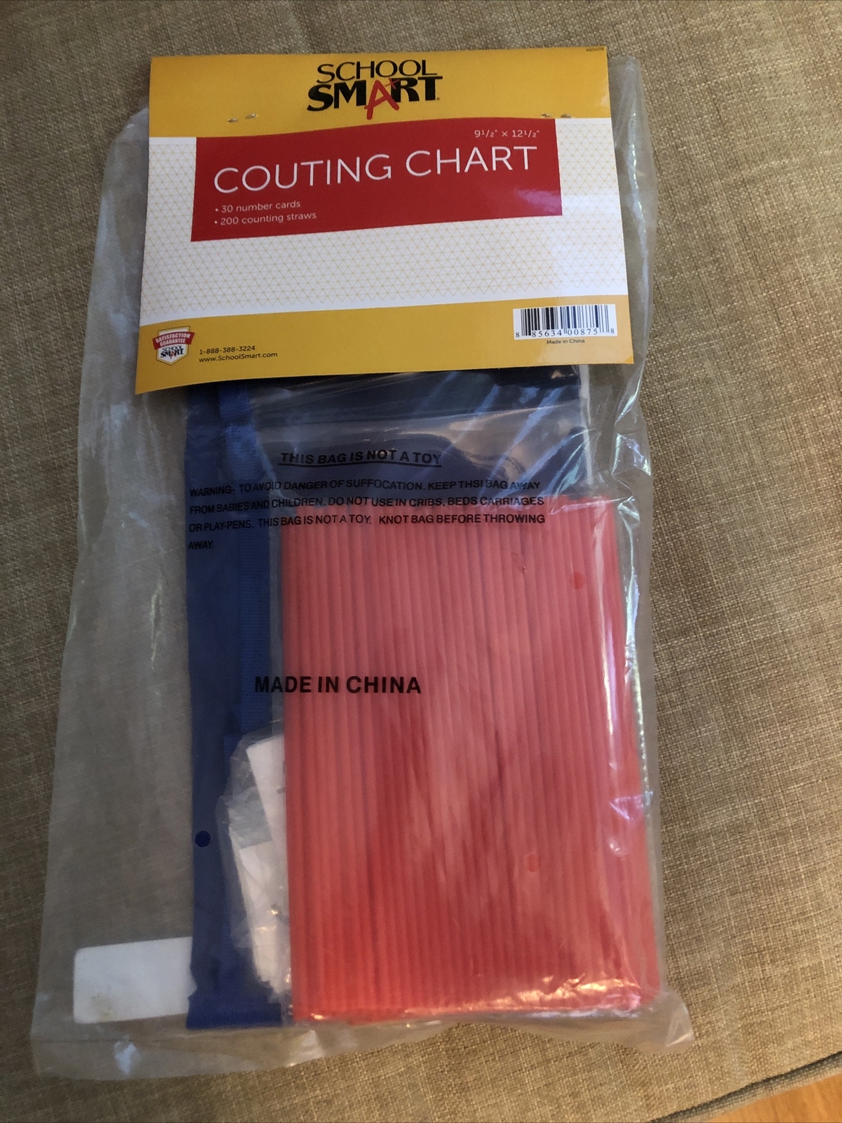 School Smart Counting Chart NEW NIP 9.5″ x 12.5″