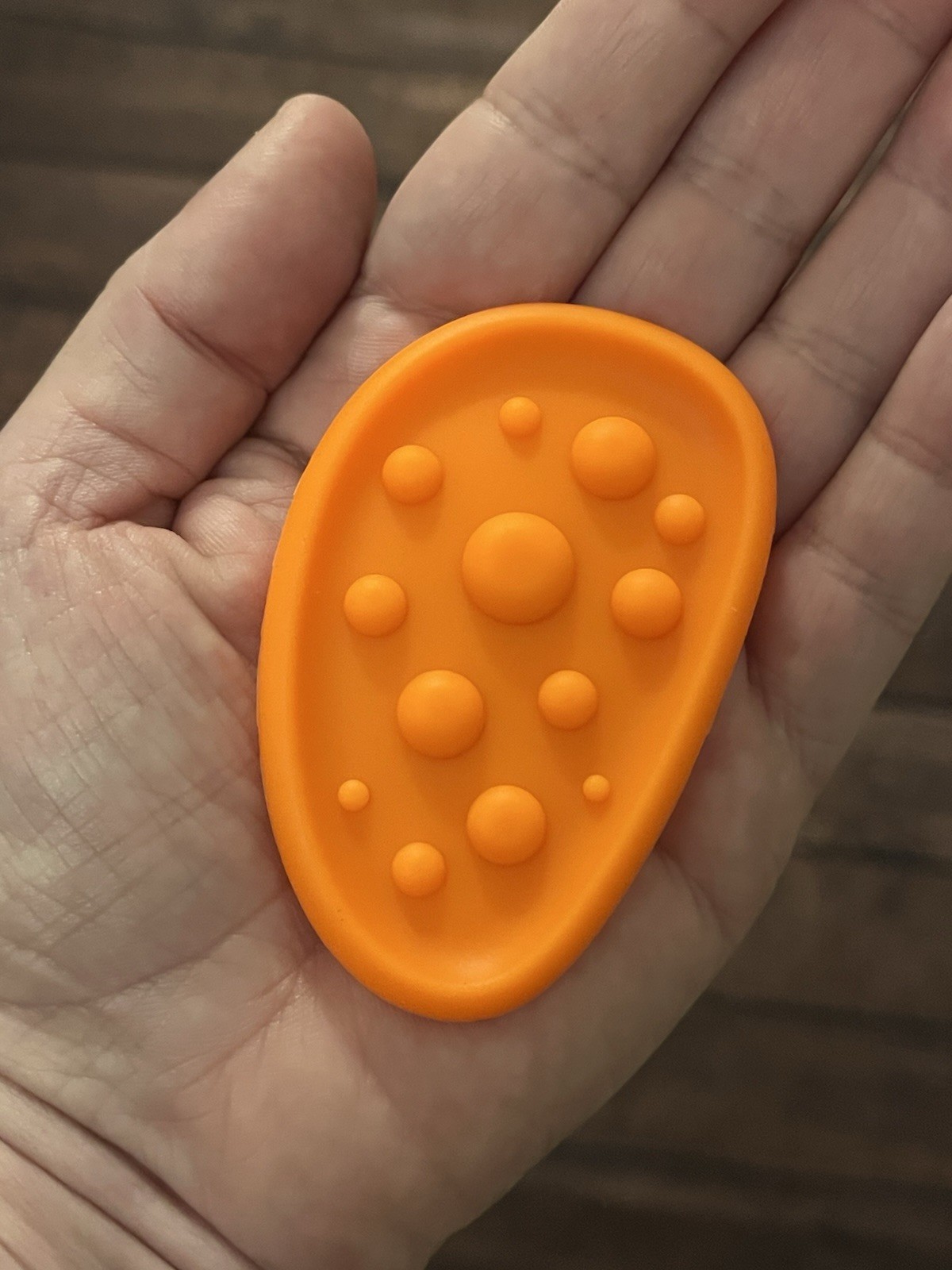 6 Pc Silicone Kids Fidget Toy Sensory Stress Relief Worry Stones Texture + Case