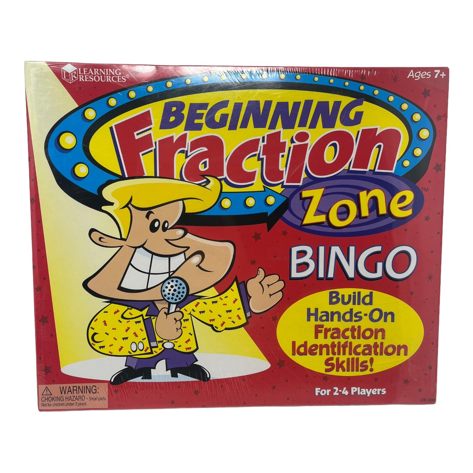 NEW & SEALED Beginning Fraction Zone Bingo by Learning Resources Math Board Game