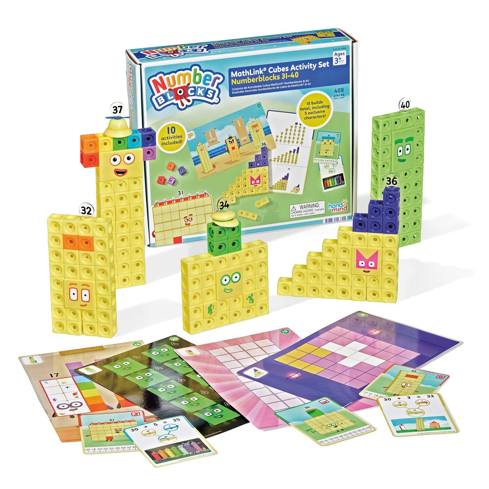Numberblocks Mathlink Cubes Set Kids Educational Toys Preschool Learning