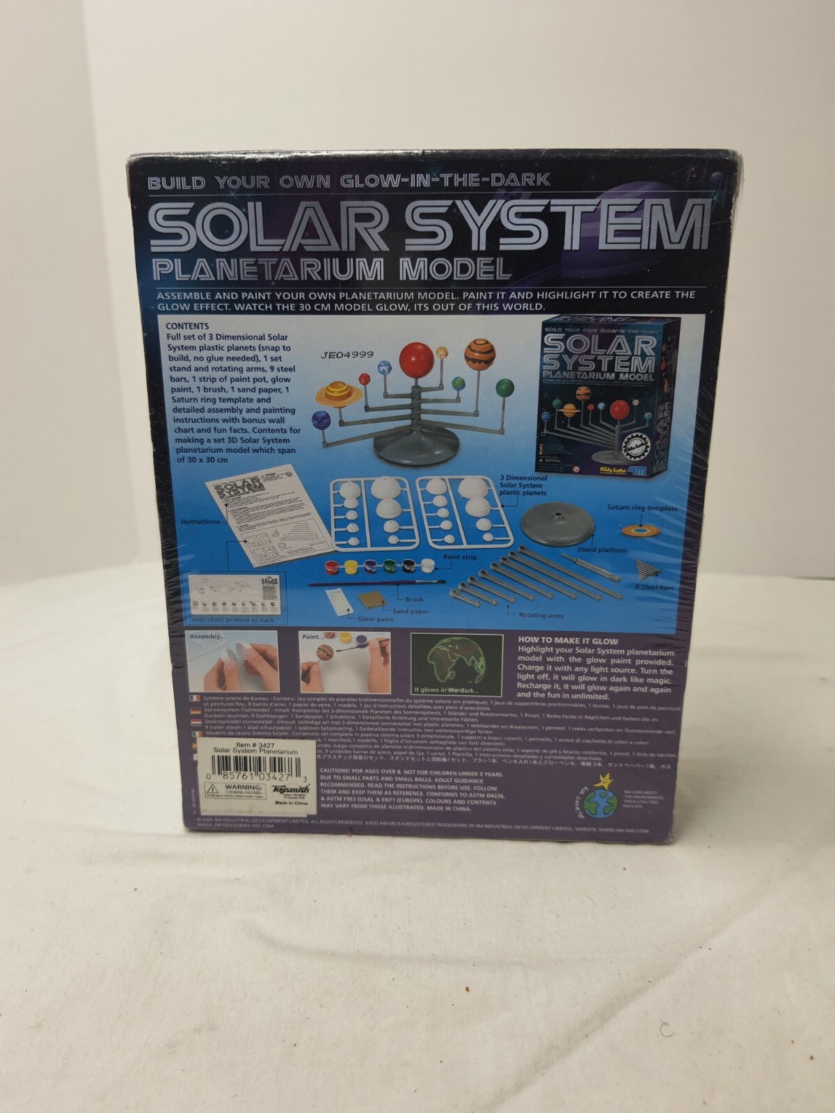 Solar System Planetarium Model Kit Kidz Labs 4M Brand New Sealed
