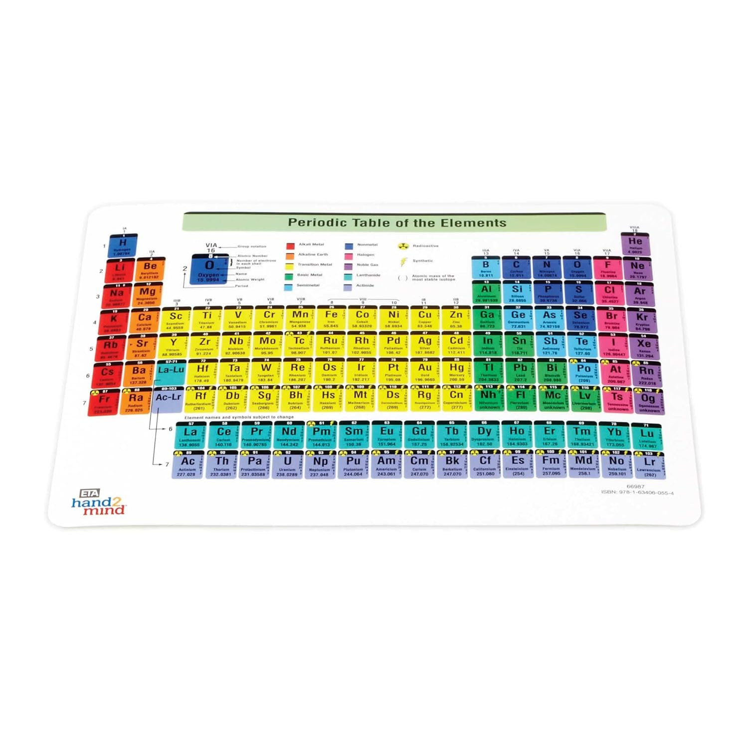 Connecting Color Tiles Periodic Table for Kids Ages 10-13, Learn about Elements