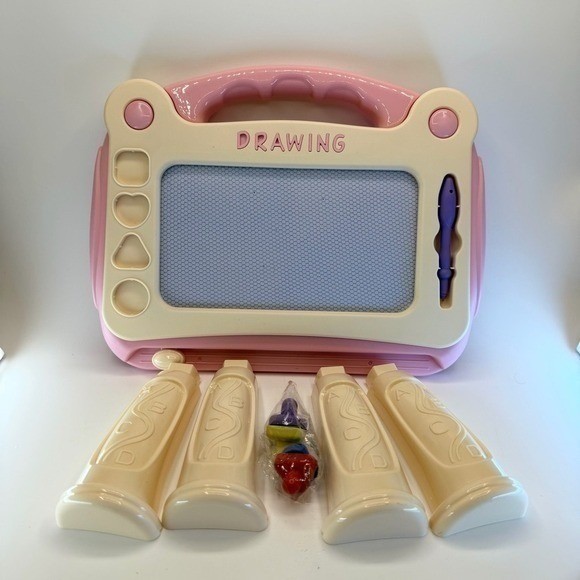 Magnetic Drawing Pad for Kids with Stamps & Legs – Color Doodle Magna Board