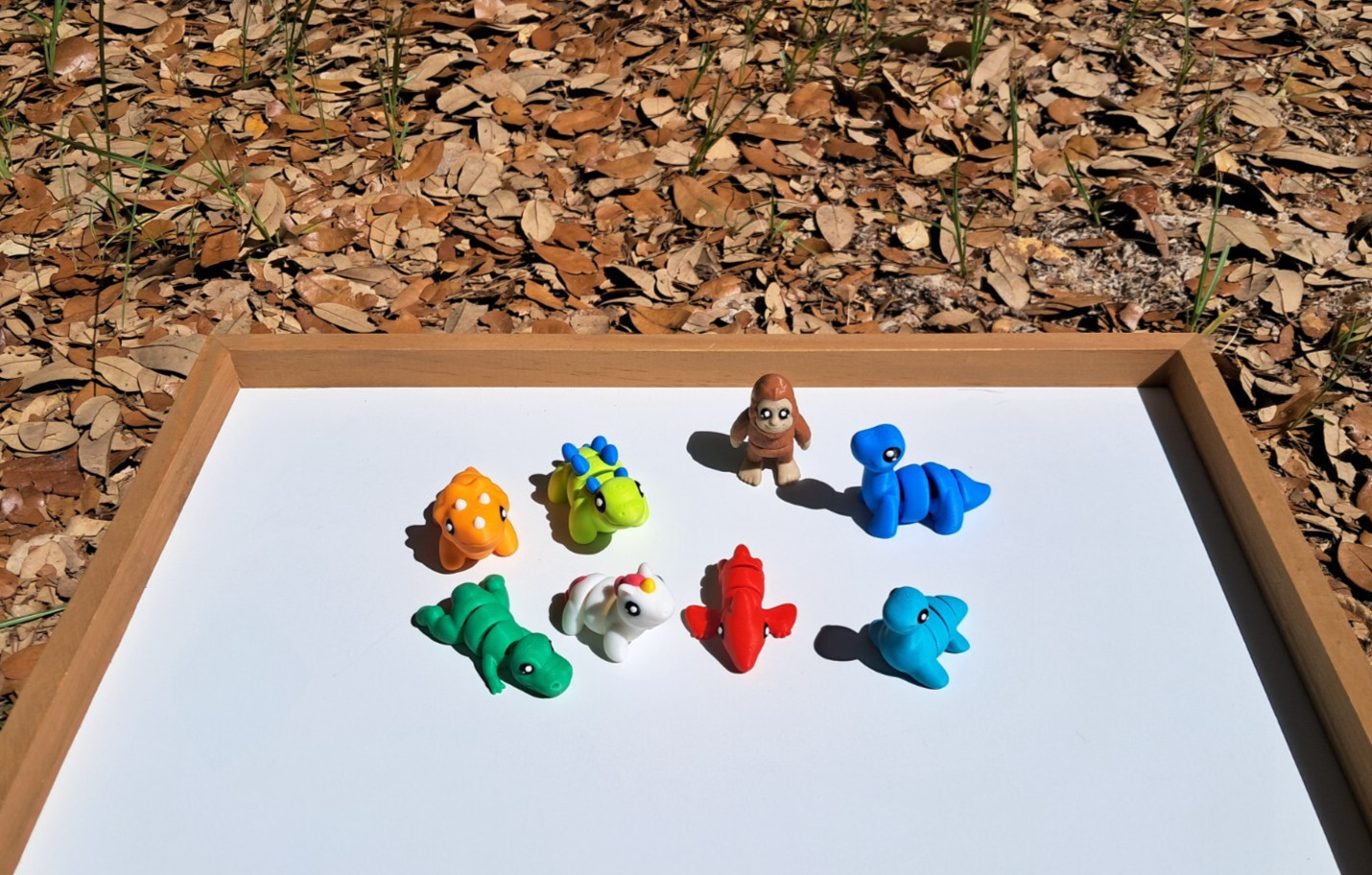 3D Printed Articulated Fantasy Fidget Toy Set- Dragon, Unicorn, Dinosaur, etc