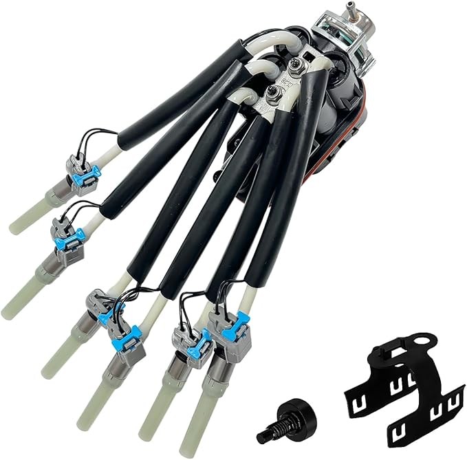 FJ503 Spider Fuel Injectors 4.3L V6 W/Bracket Compatible with Chevrolet S10