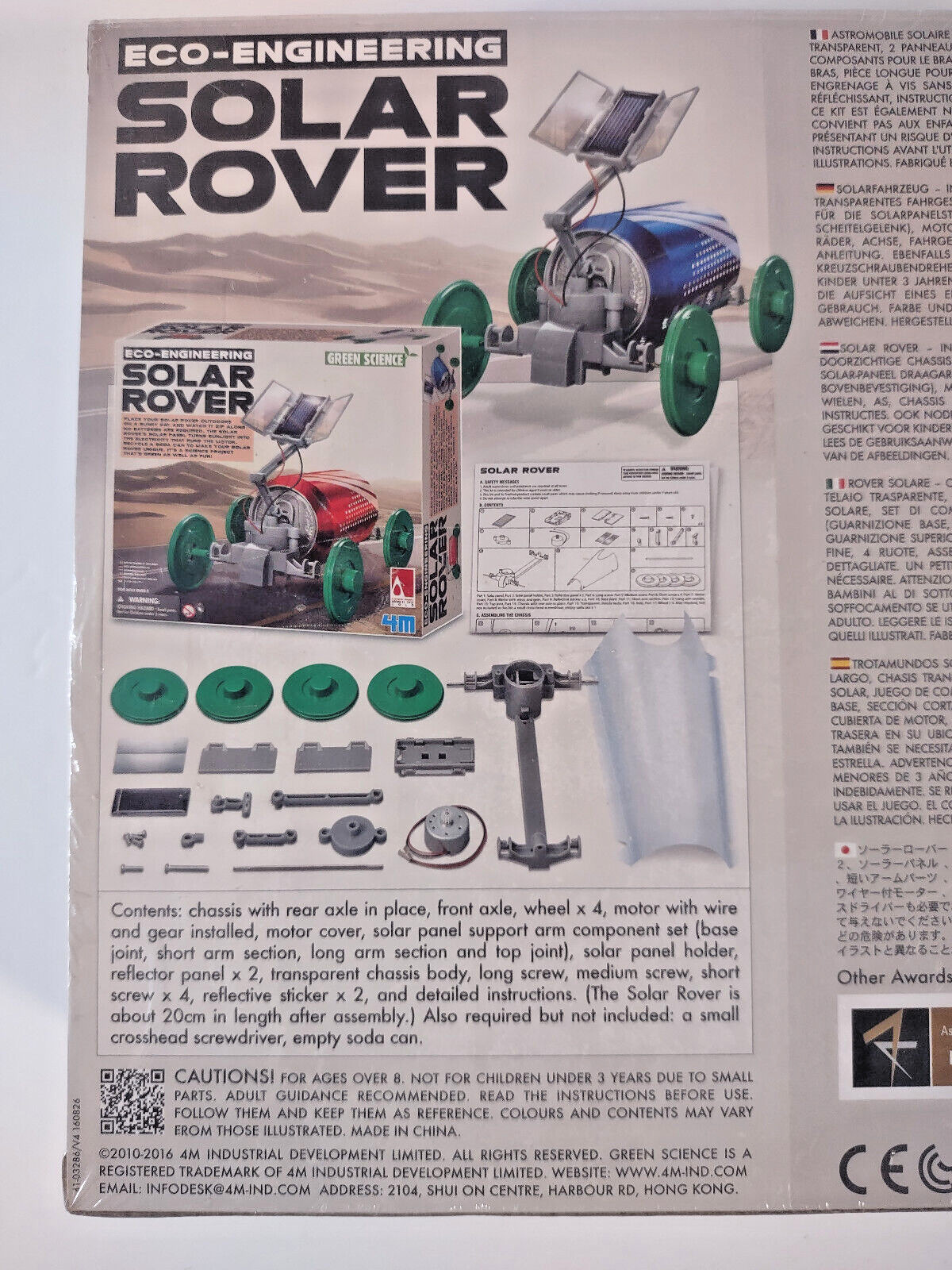 4M Eco-Engineering Green Science Solar Rover Project Kit Red Dot Design Winner!