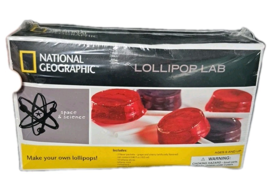 National Geographic D I Y Make Your Own Lollipop Lab Kit NEW Sealed Made in USA