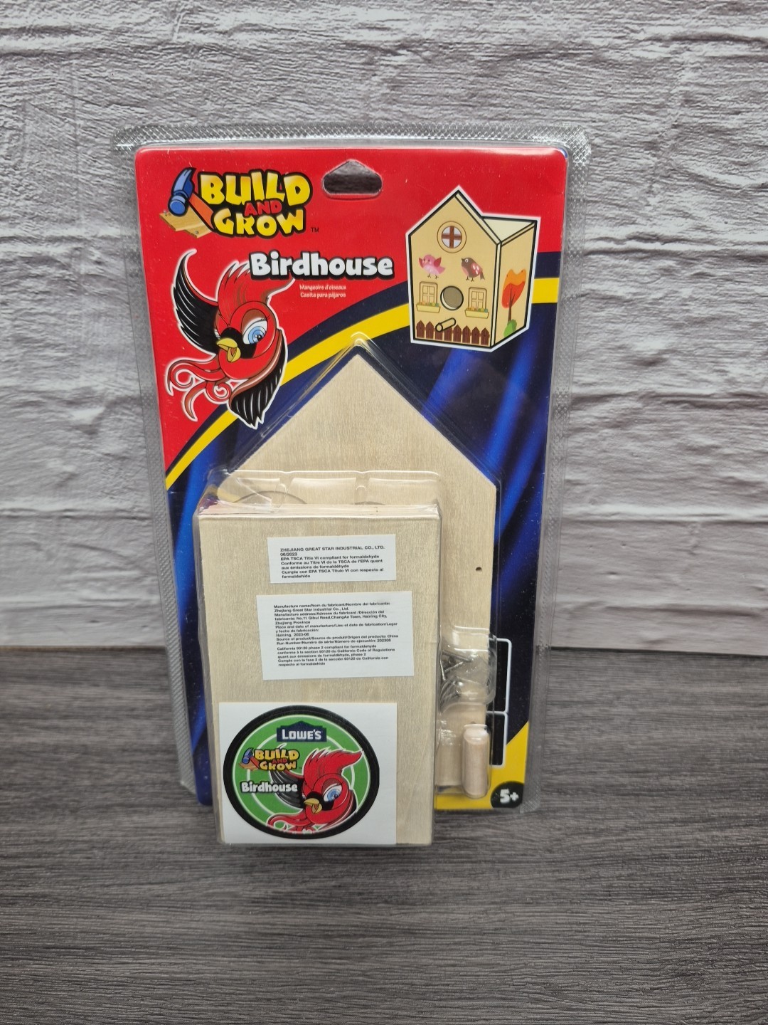 Lowe’s Build and Grow Birdhouse Boys and Girls Ages 5+ New Sealed In Box