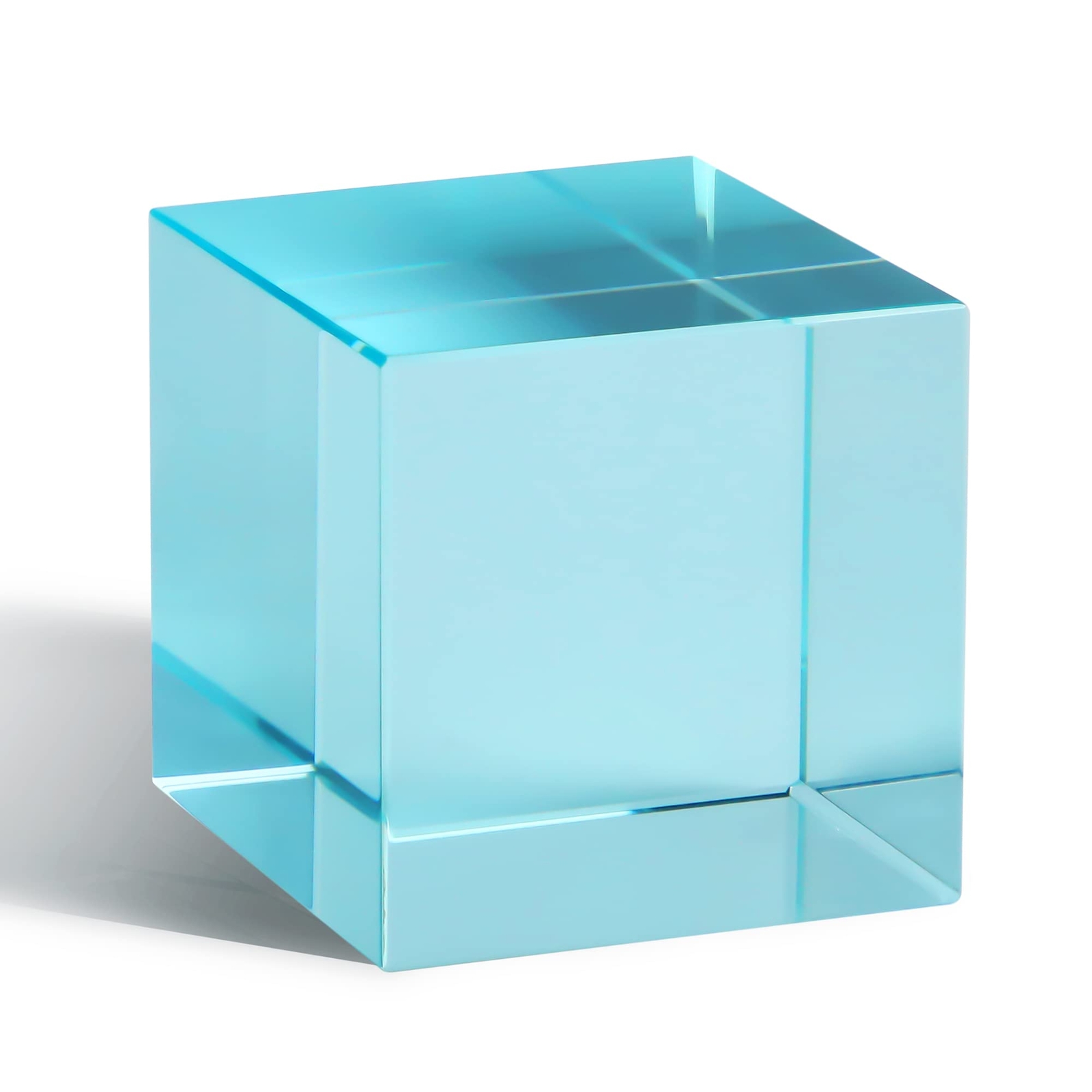 K9 Crystal Optical Glass Prism Cube Paperweight Ornament Art Glass Figurine Tabl