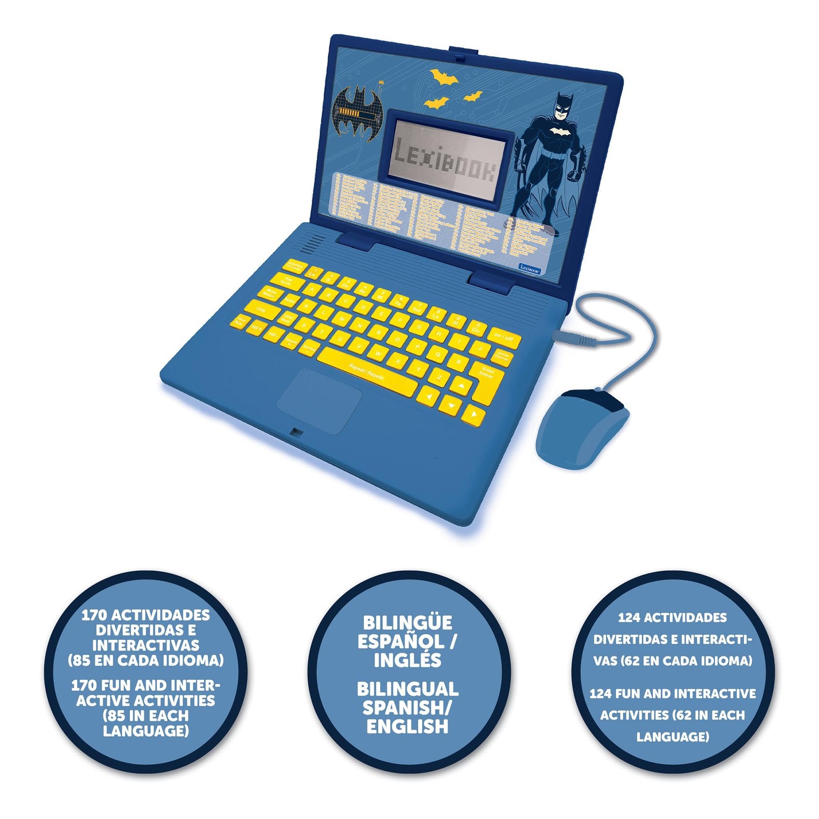 , Batman, Bilingual Spanish/English Educational Computer, Toy for Children wi…