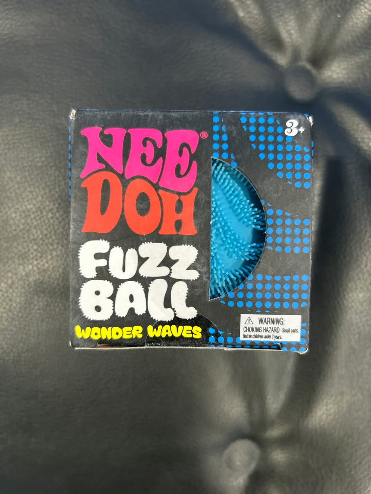 BLUE Needoh FUZZBALL Nee Doh Squishy Fuzzball 100% AUTHENTIC