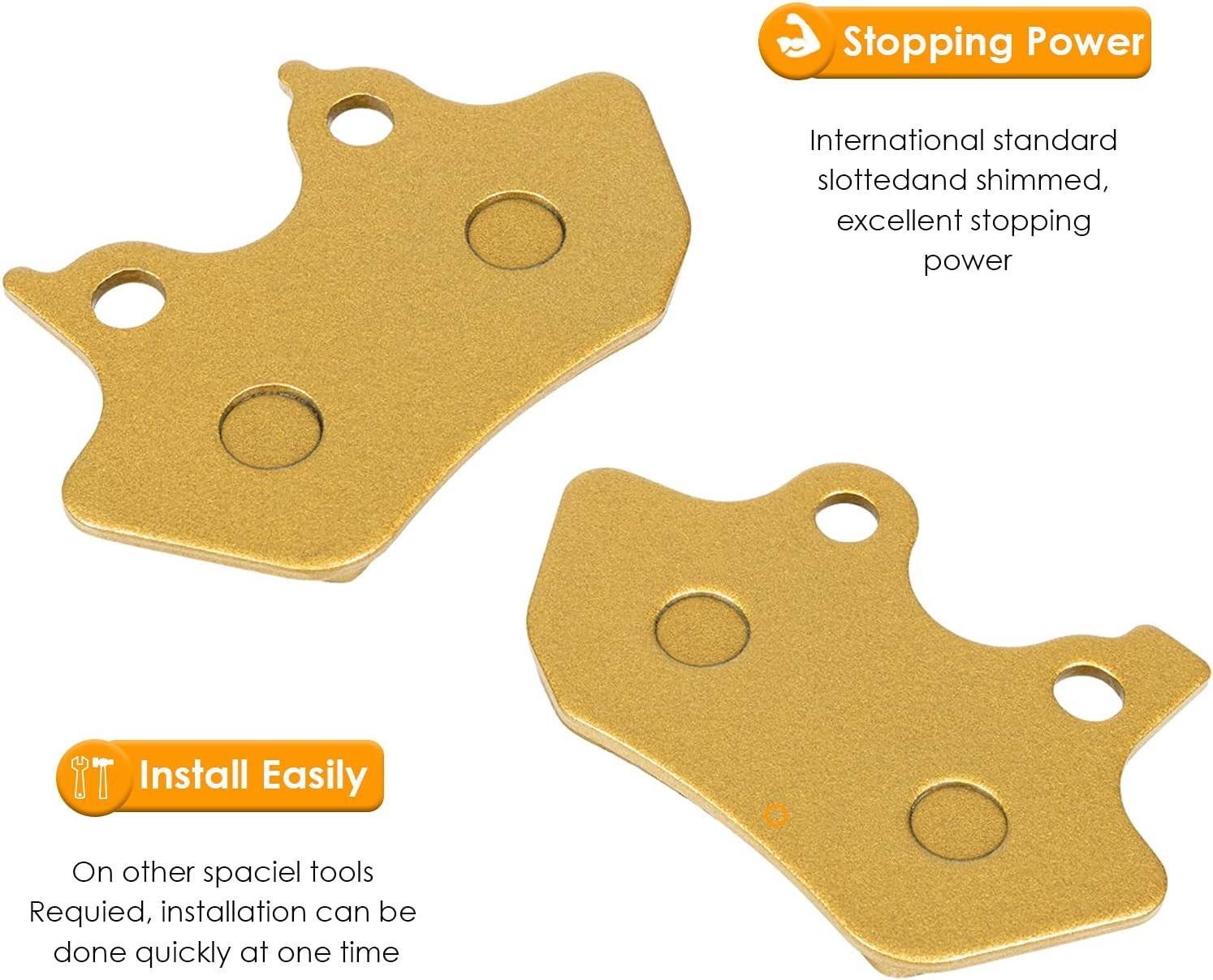 Brake Pads Heavy-duty Ceramics for Harley Davidson 2000-2007 Touring Flhtcu-i El