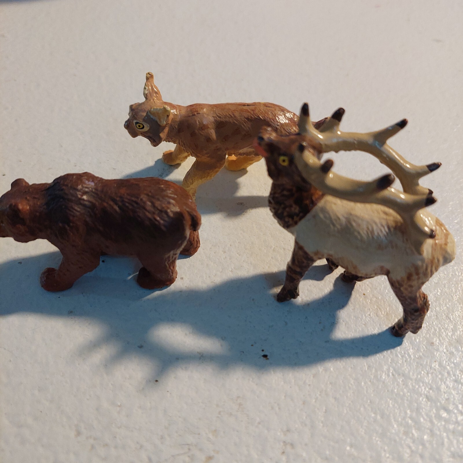 Lot of 3 Safari LTD animals Elk Brown Bear figures high quality