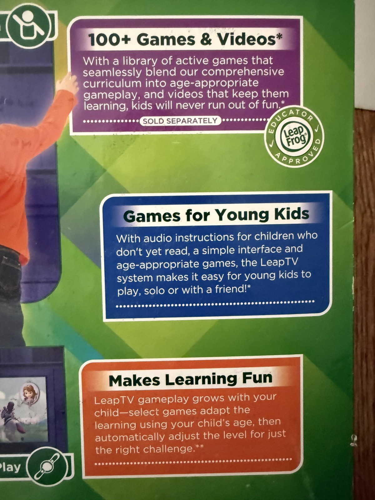 Leap Frog Leap TV Educational Active Video Gaming System Ages 3-8 ~New Open Box