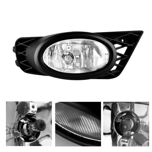 WILD BEAR Fog Lights Compatible With 2009 2010 2011 Civic Sedan 09-11 civic