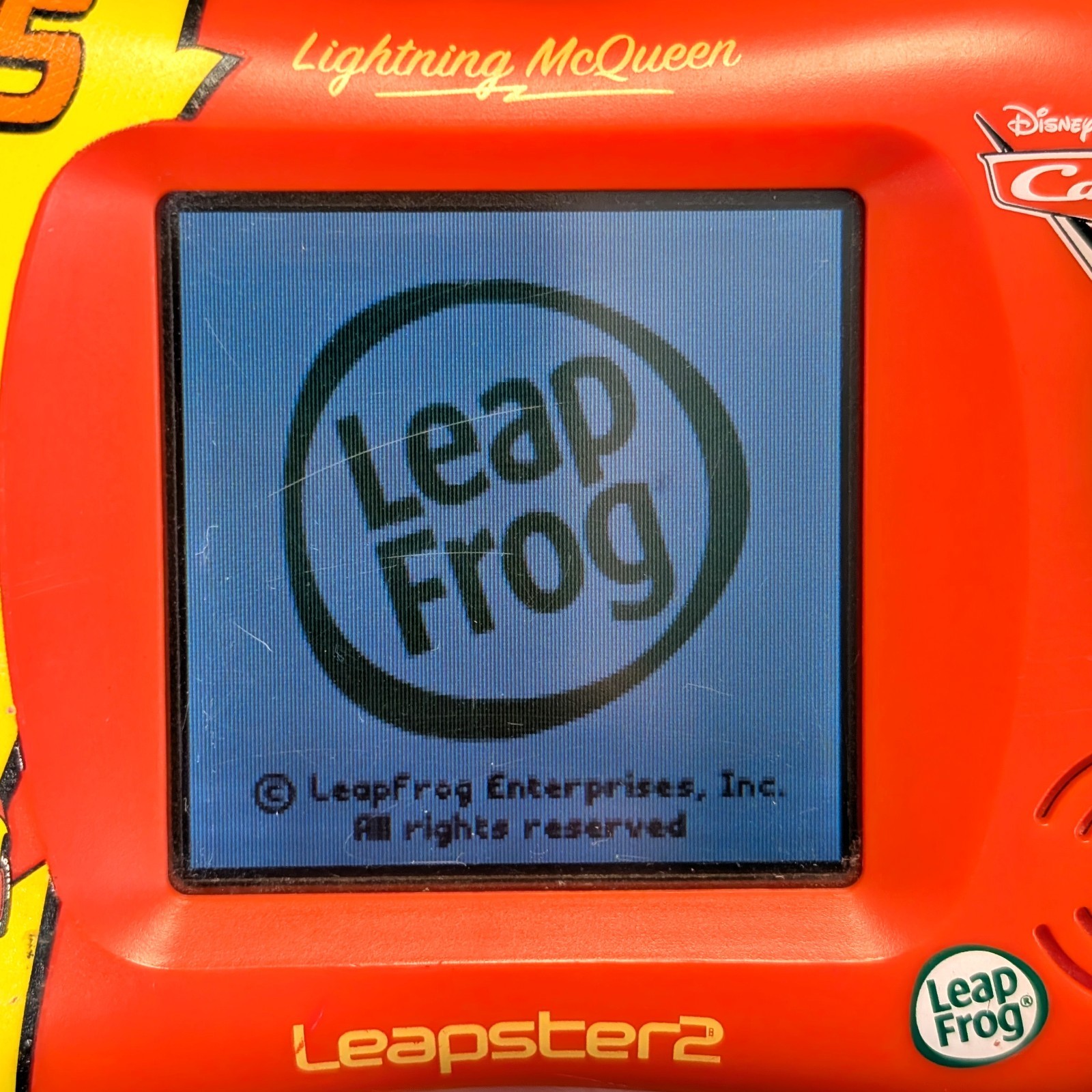 LeapFrog Leapster 2 Disney Pixar Cars Lightning McQueen Edition Handheld Console