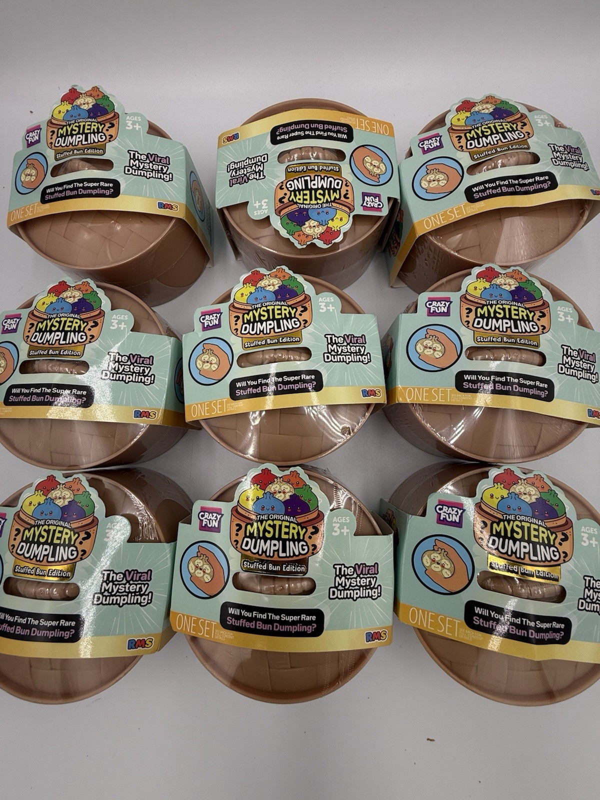 RMS Crazy Fun Original Mystery Dumpling, Stuffed Bun Edition, New Sealed Squishy