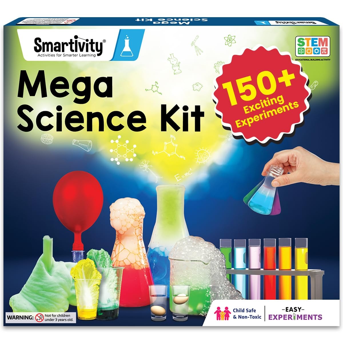 Multicolor Science Kit for Kids 6 to 14 Fun Chemistry Experiments 108 Activities