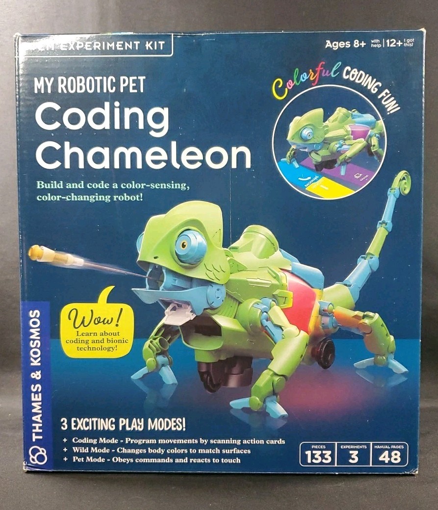 Thames & Kosmos Robotic Pet Coding Chameleon STEM Building New Sealed Box