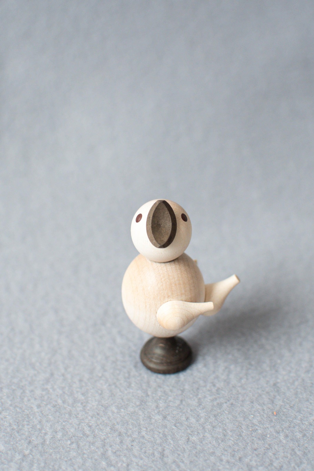 Wooden Toy Chick with Sound Natural Height=8cm NEW Bird Toy Singing