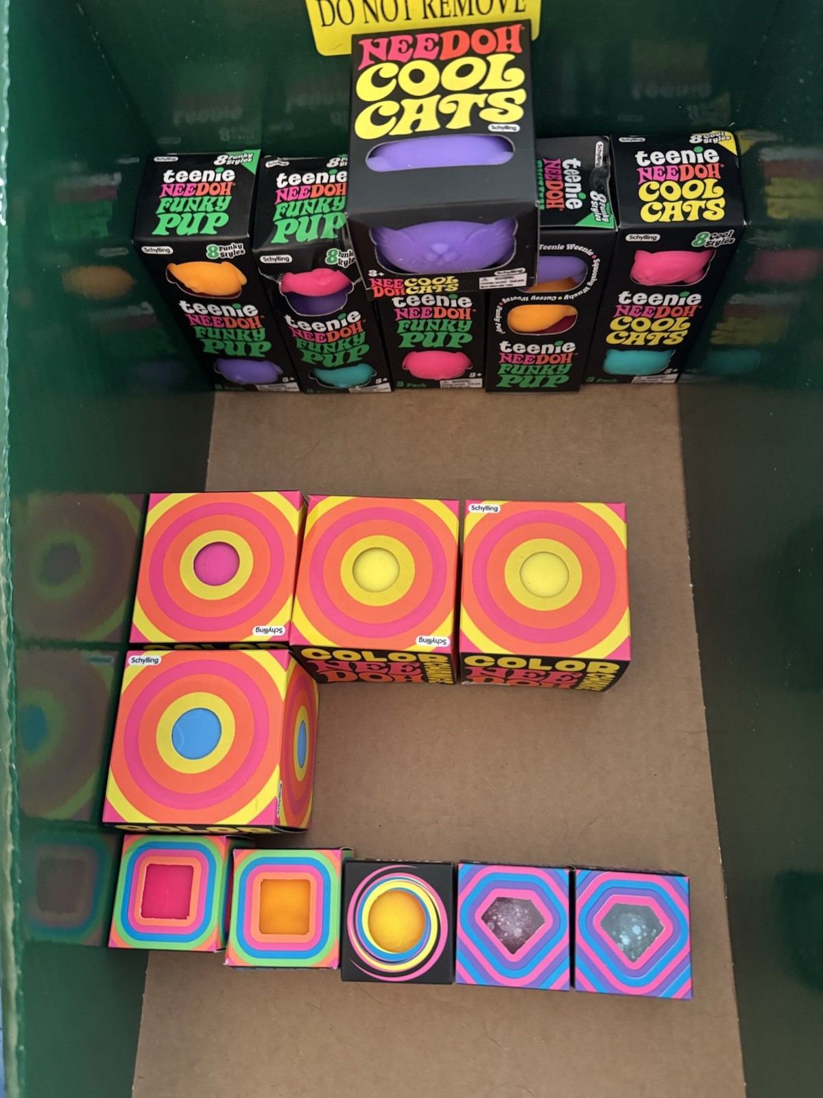 Schylling Nee Doh Mix Lot of 15 Multicolor Squishy Squeeze Sensory Fidget Toys