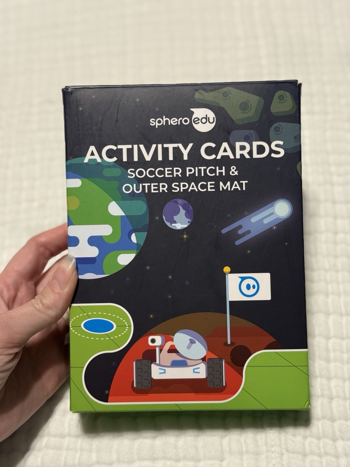 Sphero Edu Activity Cards Soccer Pitch & Outer Space Mat Learning Robots (60c)