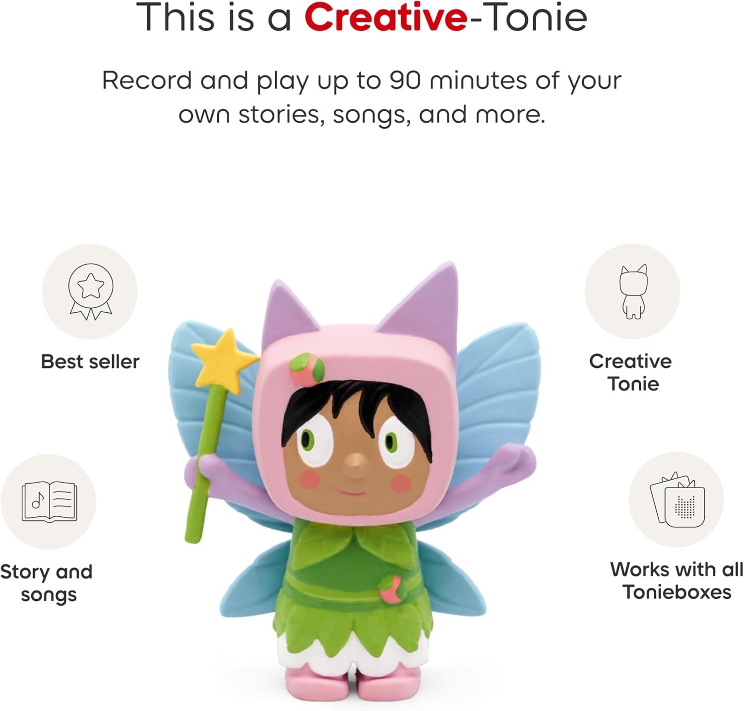 Toniebox Clever Tonies Rebel-Girls Riddles-Comedy CreativeTonie-Fairy Audio book