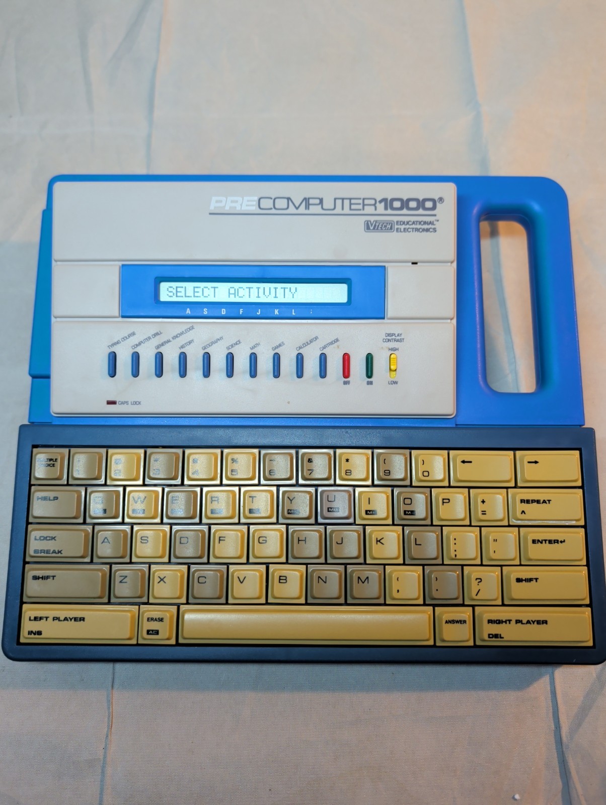 Vintage 1988 VTech PreComputer 1000 Learning Computer Tested Working w/ Box