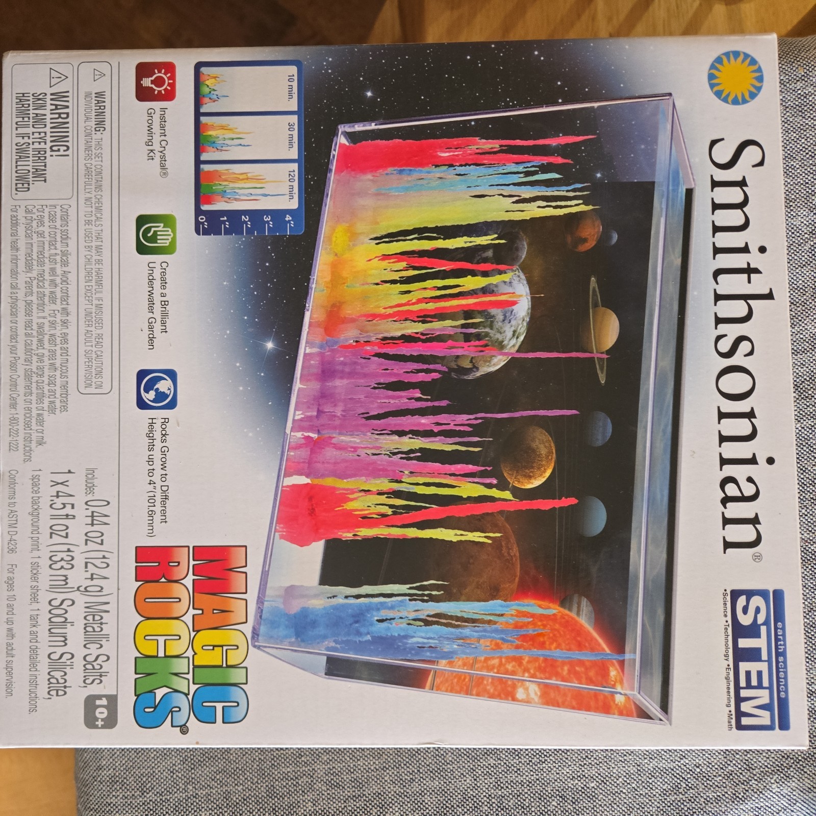 SMITHSONIAN STEM MAGIC ROCKS INSTANT CRYSTAL GROWING KIT 52381 EARTH SCIENCE