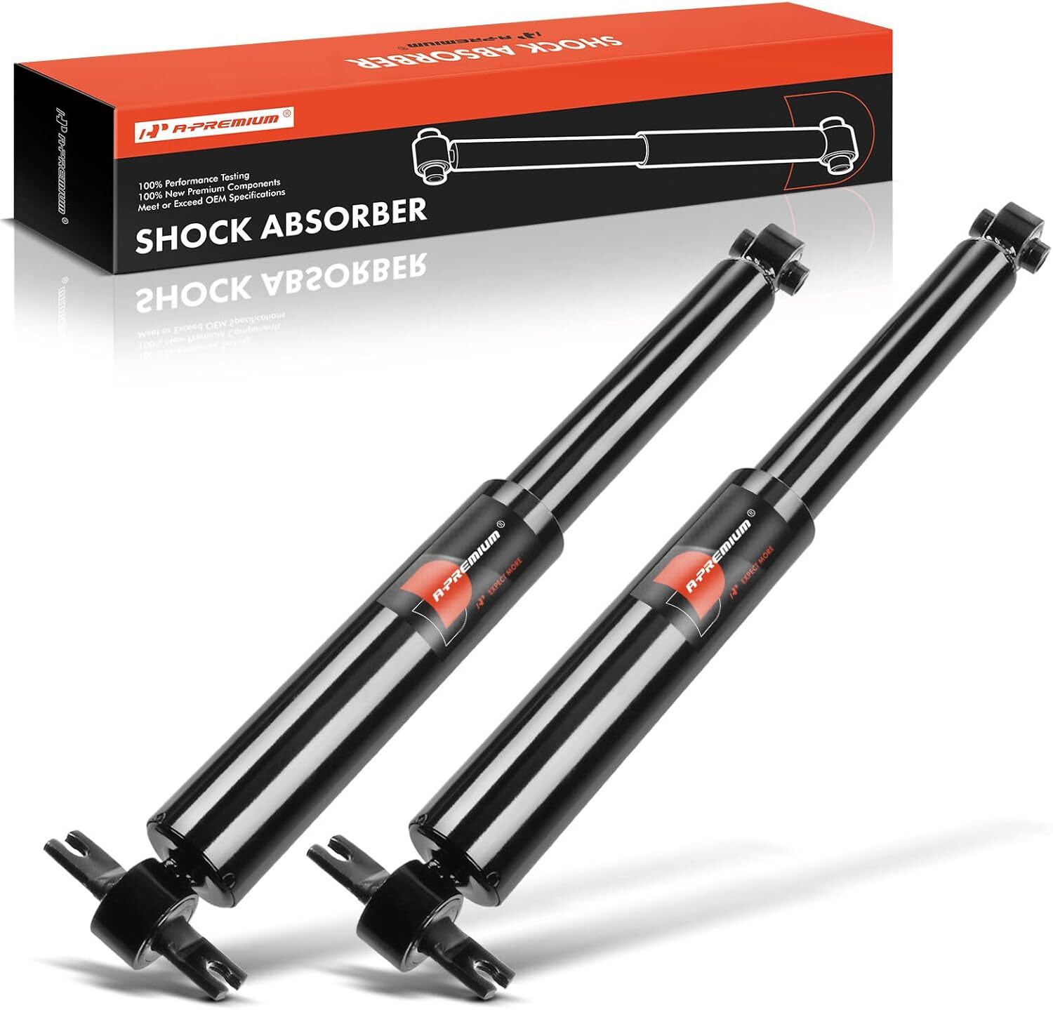 APM Rear Pair (2) Shock Absorber Compatible with Kia Rio 2001 2002 2003