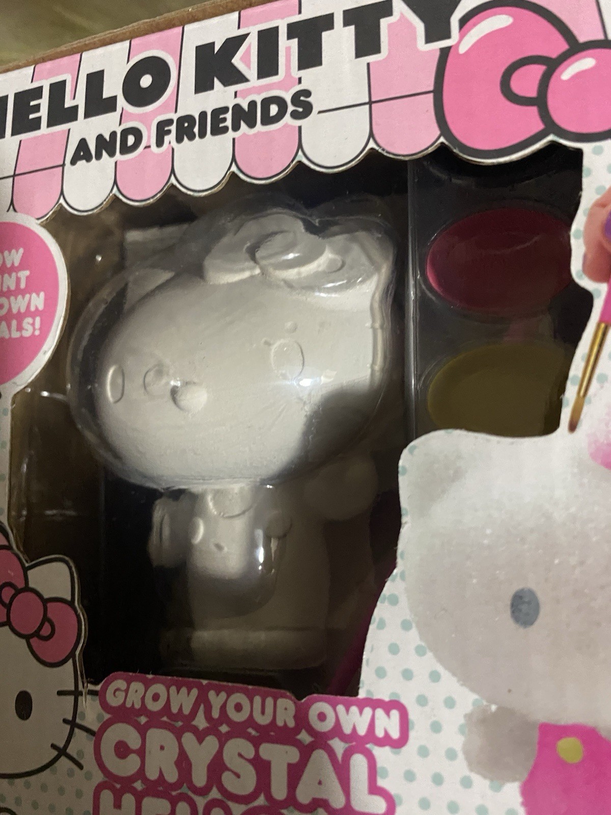 HELLO KITTY Grow & Paint Your Own Crystal Set Art Science Craft Toy NEW IN BOX