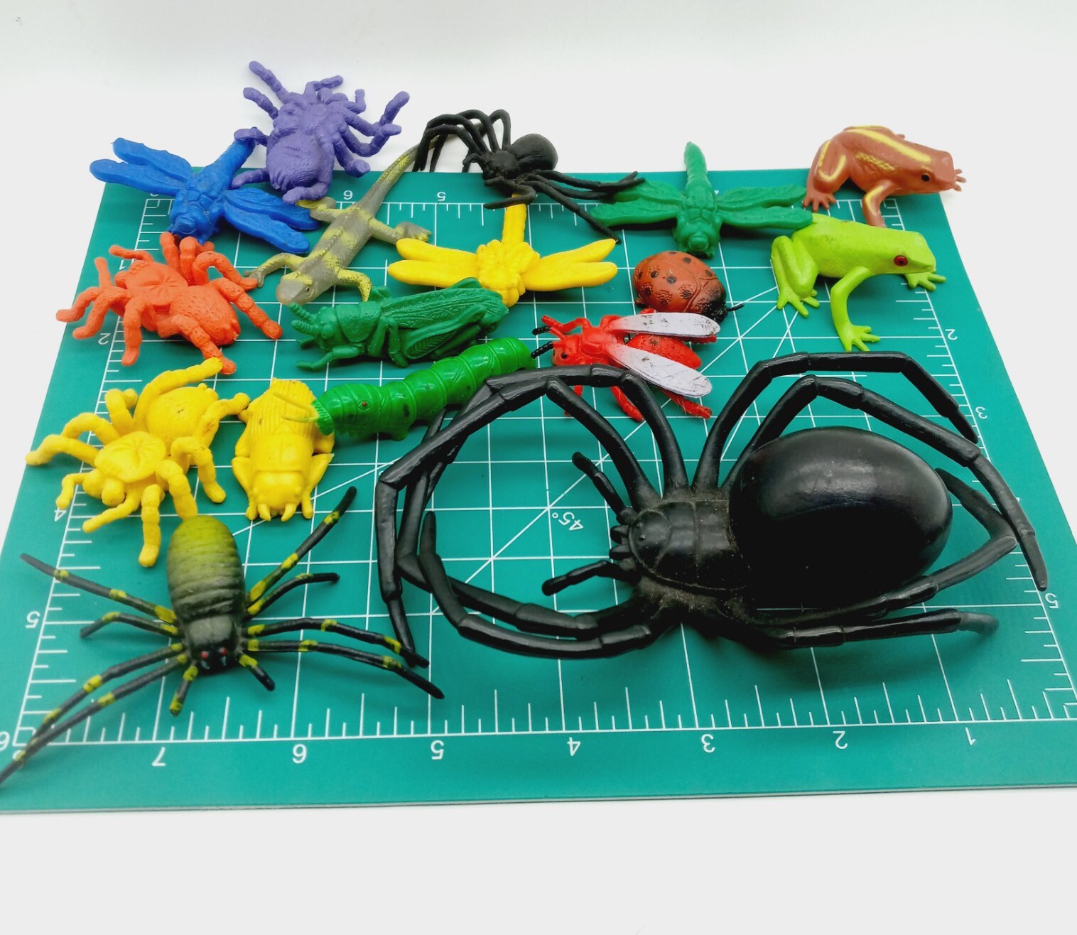 Huge Lot Of 17 Black Widow Spider & Insects Reptiles Figure Safari Ltd