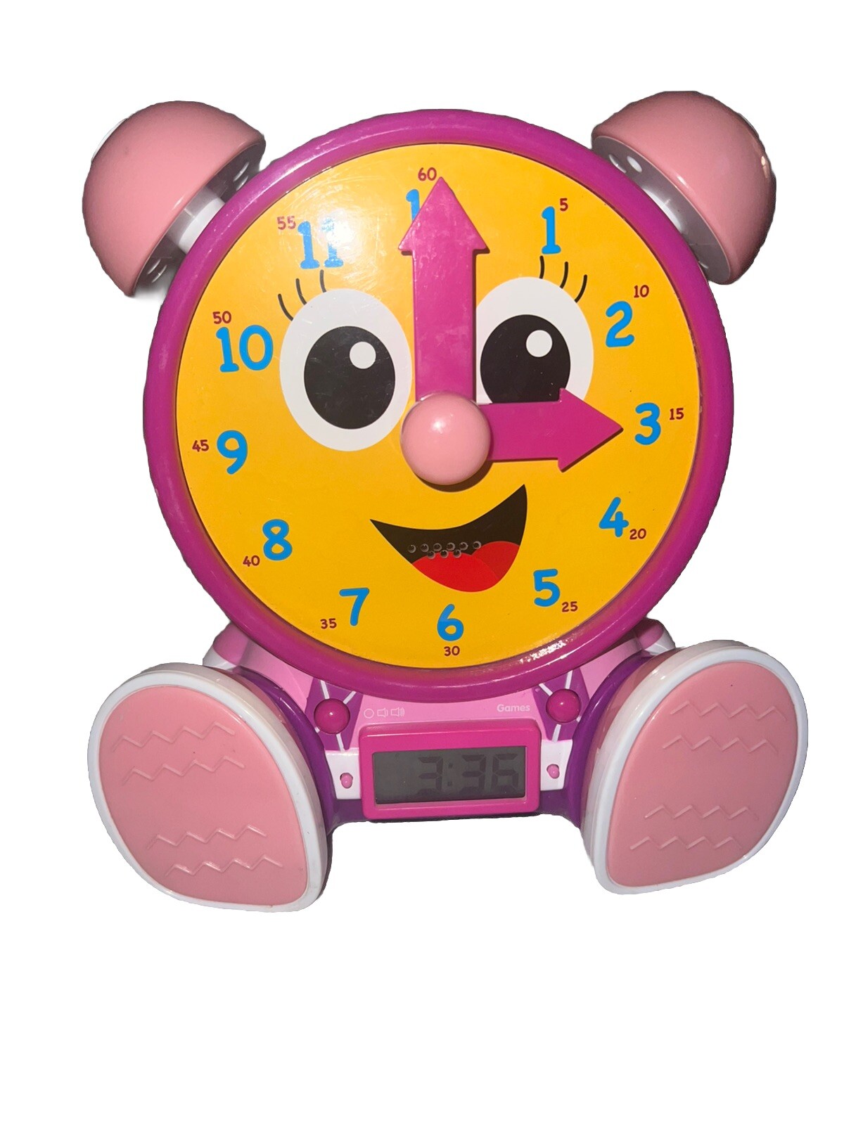 The Learning Journey -Telly Jr. Teaching Time Clock-Pink For Boys-Girls 3Yrs +Up