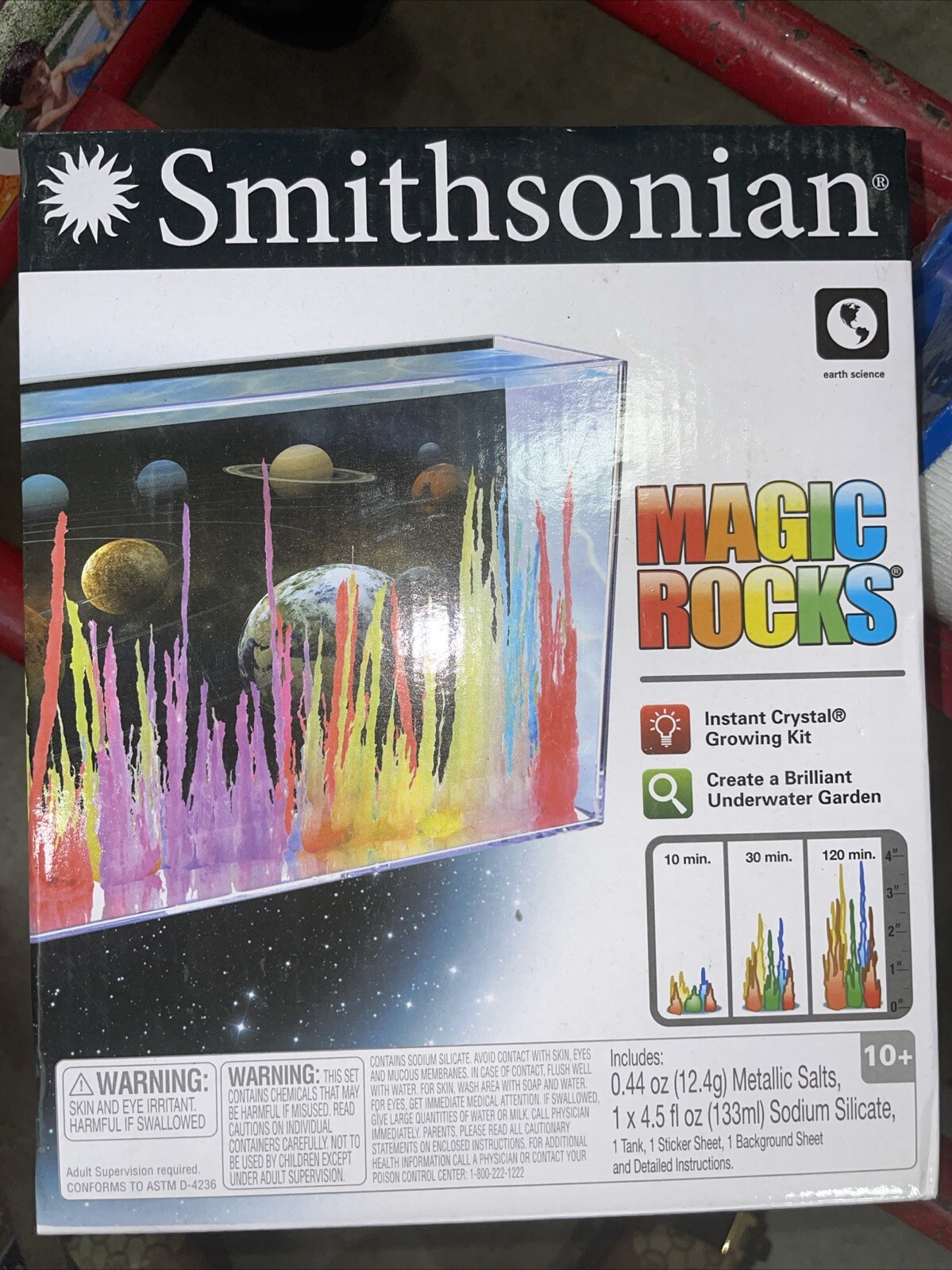 Smithsonian Magic Rocks Kit Instant Crystal Growing Kit kids craft Earth Science