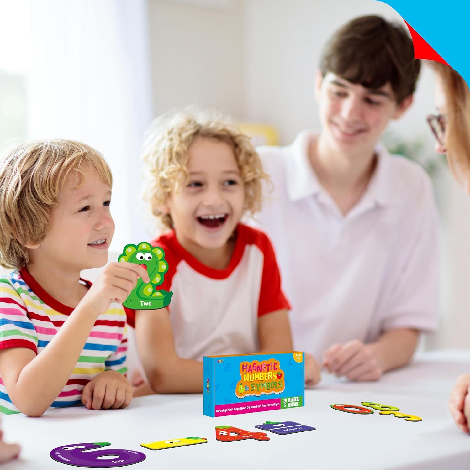 25 PCS Magnetic Numbers & Math Symbols, Educational Learning Tool for Kids- 0-9
