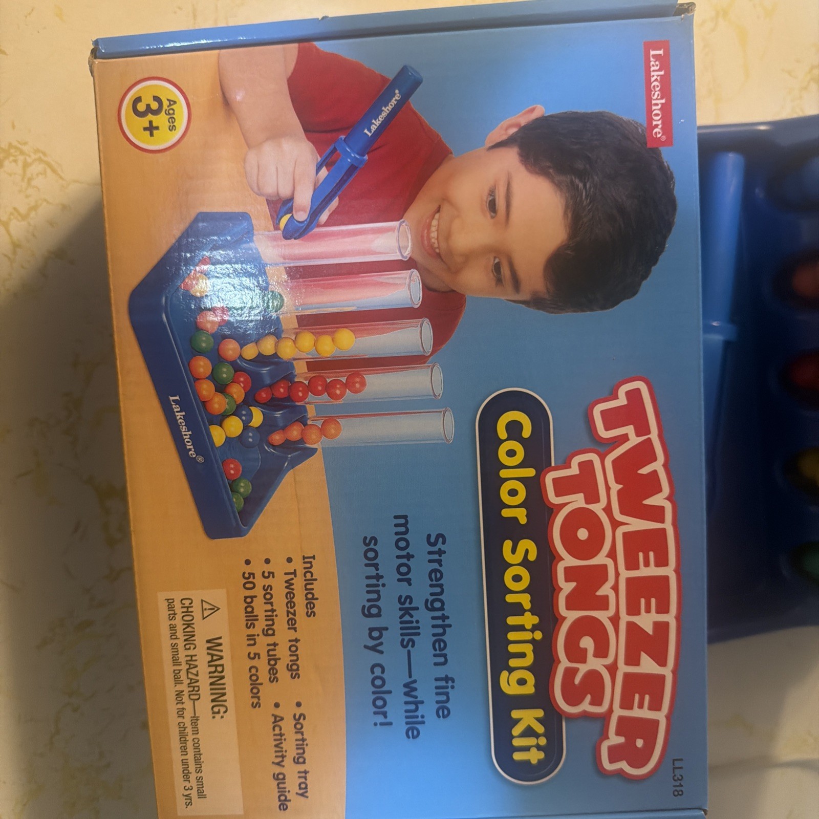 Lakeshore Learning Tweezer Tongs Color Sorting Kit Age 3+ New In Sealed Box