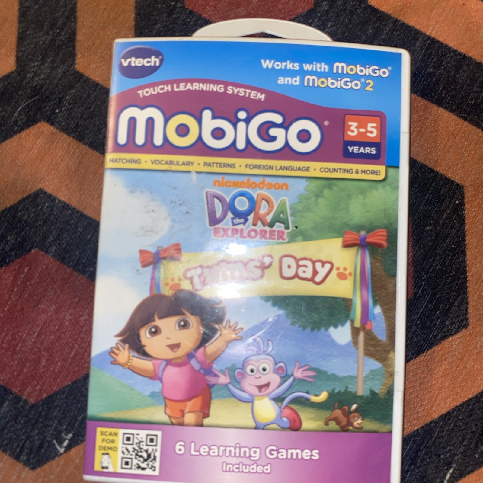 Vetch Dora The Explorer Twins Day MobiGo 6 Learning Games Brand New Sealed